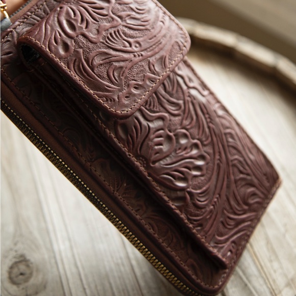 Genuine leather wallet-bag crossover bag - Picture 14 of 14